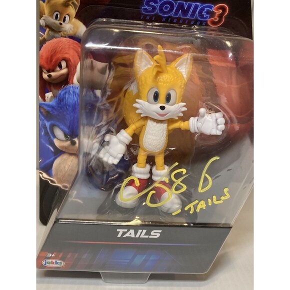 Sonic The Hedgehog 3 Movie TAILS Figure 2024 Signed Colleen O’Shaughnessy +proof - Picture 2 of 9
